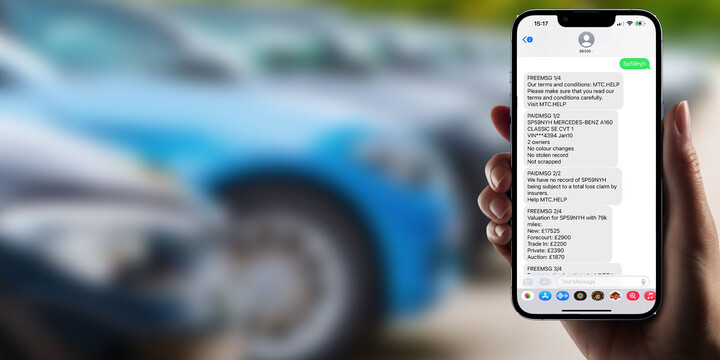 mytextcheck - vehicle theft and write-off check by text sms